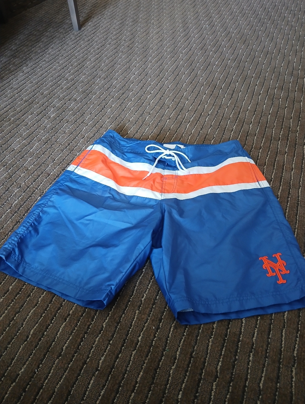 New York Mets Mesh Lined MLB Swim Trunks Men's Size XL